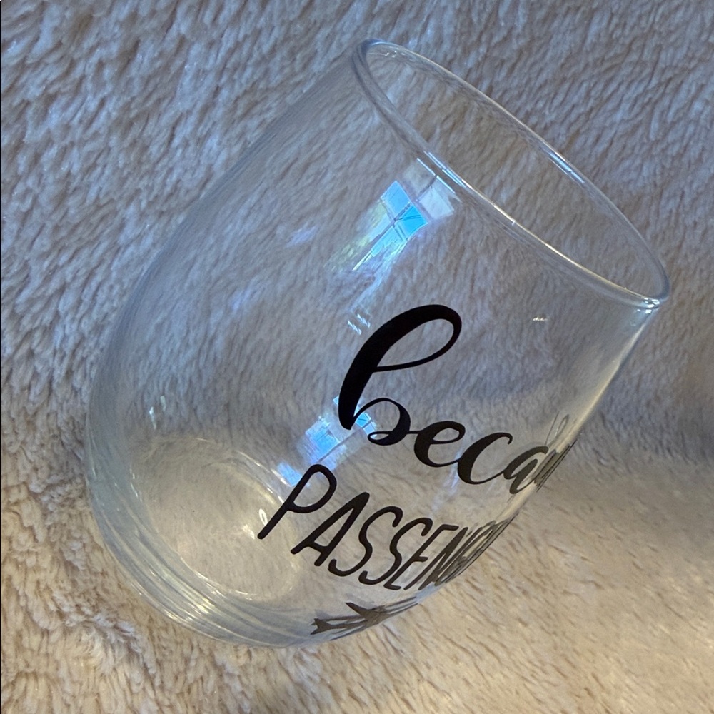 LAGUNA DESIGN CO Because Passengers Wine/Champagne Stemless Glass - Picture 2 of 6